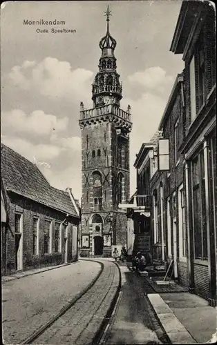 Ak Monnickendam Waterland Nordholland Niederlande, Oude Speeltoren