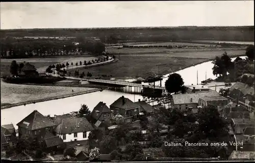 Ak Dalfsen Overijssel, Panorama aan de Vecht