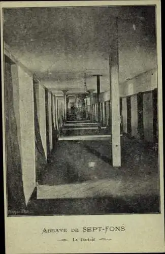 Ak Dompierre sur Besbre Allier, L'abbaye de Sept Fons, Le Dortoir