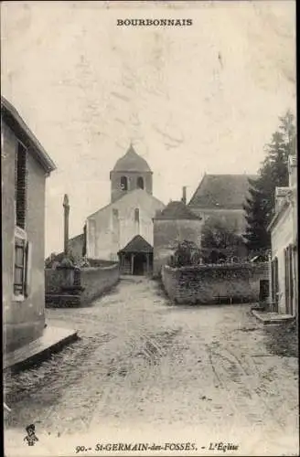 Ak Saint Germain des Fossés Allier, L'Eglise