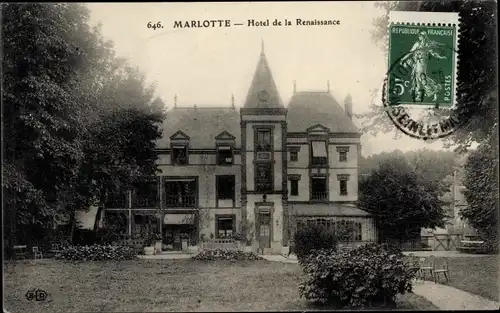 Ak Marlotte Seine et Marne, Hotel de la Renaissance