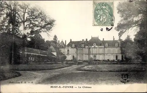 Ak Misy sur Yonne Seine et Marne, Le Chateau