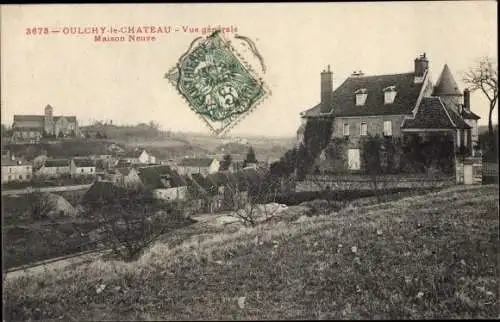 Ak Oulchy le Château Aisne, Vue generale, Maison Neuve