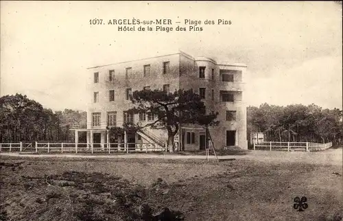 Ak Argelès sur Mer Pyrénées Orientales, Le Grand Hôtel de la Plage des Pins