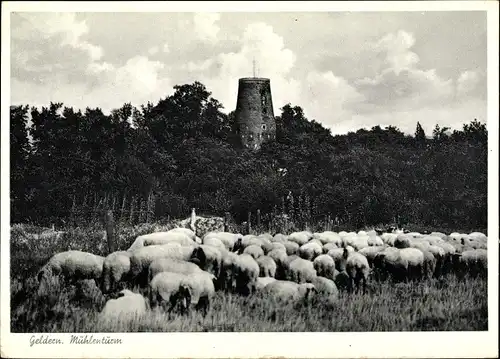 Ak Geldern am Niederrhein, Mühlenturm