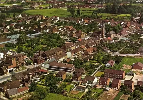 Ak Issum am Niederrhein, Vogelschau