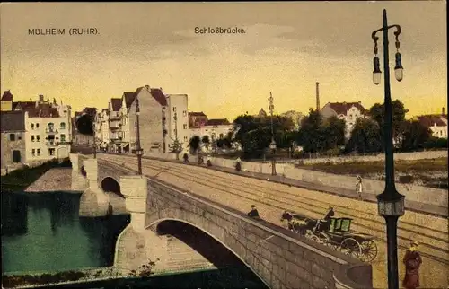 Ak Mülheim an der Ruhr, Schlossbrücke