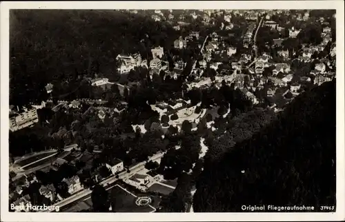 Ak Bad Harzburg, Fliegeraufnahme der Stadt, Wald