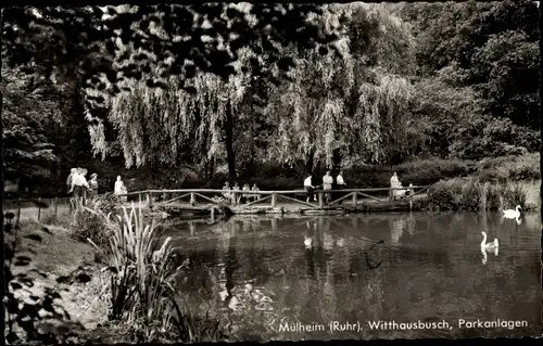 Ak Witthausbusch Mülheim an der Ruhr, Parkanlagen