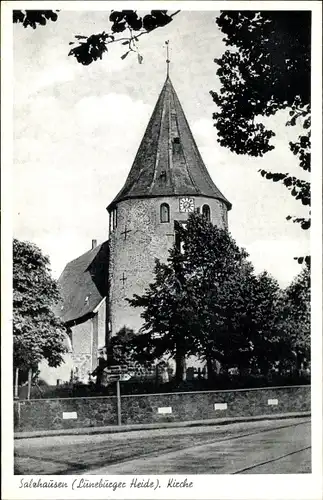 Ak Salzhausen in der Lüneburger Heide, Kirche