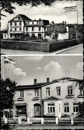 Ak Ostseebad Dahme in Holstein, Hotel-Pension Breutz mit Gästehaus Goldene Ruh