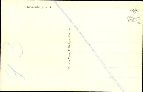 Ak Kronenburg Dahlem in der Eifel, Gesamtansicht