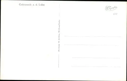 Ak Gräveneck Weinbach an der Lahn, Teilansicht