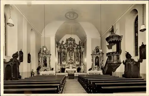 Ak Grombach Bad Rappenau im Kraichgau, Kircheninneres, Kath. Pfarrkirche