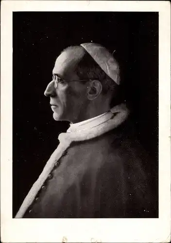 Ak Papst Pius XII., Eugenio Maria Giuseppe Giovanni Pacelli, Portrait