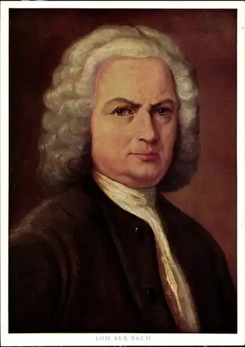 Künstler Ak Herrmann, A., Johann Sebastian Bach, Komponist, Portrait