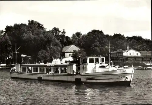 Ak Berliner Fahrgastschiffe, Salondampfer MS Flax, P 019