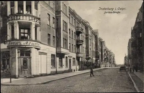 Ak Tschernjachowsk Insterburg Ostpreußen, Jordanstraße, Geschäft