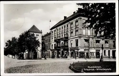 Ak Gussew Gumbinnen Ostpreußen, Friedrich Wilhelmplatz