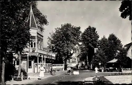 Ak Schoorl Nordholland Niederlande, Dorfpartie, Gasthaus