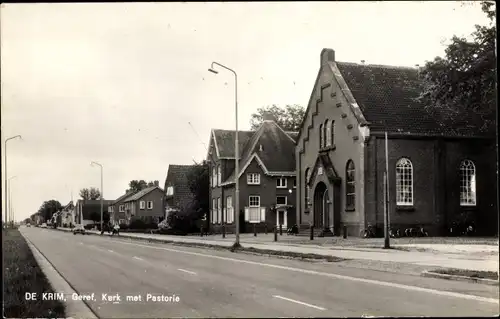 Ak De Krim Overijssel, Geref. kerk met Pastorie