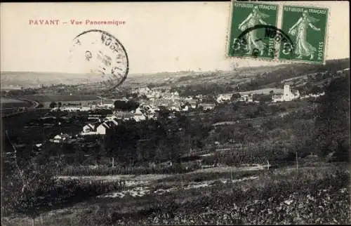 Ak Pavant Aisne, Vue Panoramique