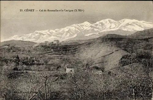 Ak Ceret Pyrénées Orientales, Col de Bousseils et le Canigou