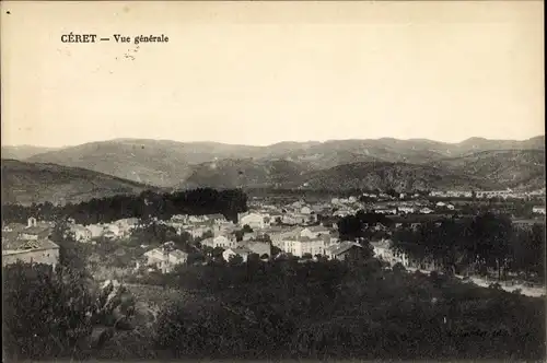 Ak Céret Pyrénées Orientales, Gesamtansicht