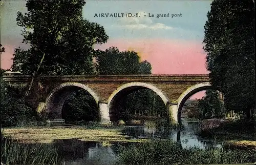 Ak Airvault Deux Sevres, Le grand pont