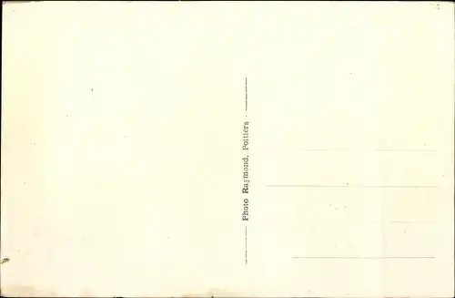 Ak Rom Deux Sèvres, Le Chateau et l'Eglise