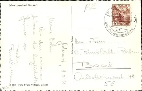 Ak Gstaad Saanen Kanton Bern, Schwimmbad