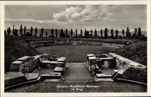 Ak Brugg Kt Aargau Schweiz, Römisches Amphitheater Vindonissa