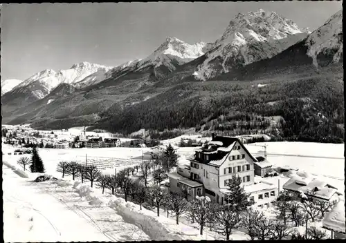 Ak Vulpera Tarasp Scuol Kanton Graubünden, Hotel Terminus, Winteransicht