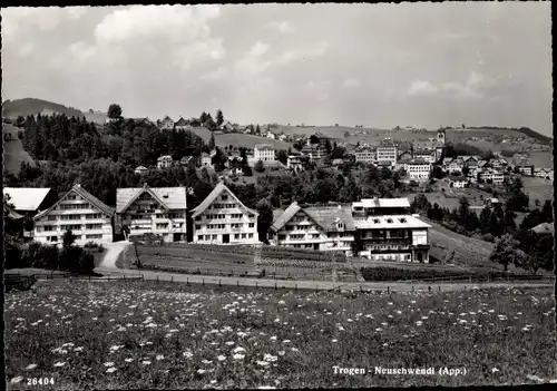 Ak Trogen Neuschwendi Kanton Appenzell Ausserrhoden, Totalansicht der Ortschaft