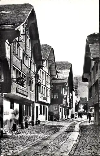 Ak Andermatt Kanton Uri, Dorfstraße, Gasthaus