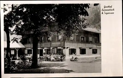 Ak Enterrottach Rottach Egern in Oberbayern, Gasthof, Terrassenpartie