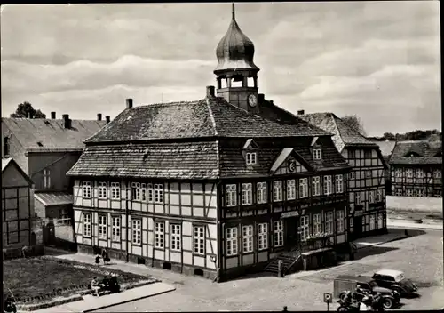 Ak Grabow in Mecklenburg, Rathaus