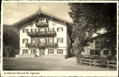 Ak Tegernsee in Oberbayern, Gasthof zur Weissach