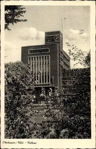 Ak Oberhausen im Ruhrgebiet, Rathaus
