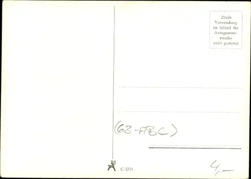 Ak Schauspieler Carl Raddatz, Portrait