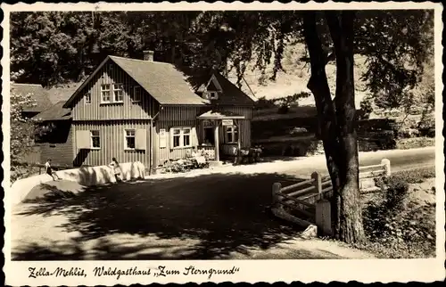 Ak Zella Mehlis im Thüringer Wald, Waldgasthaus Zum Sterngrund