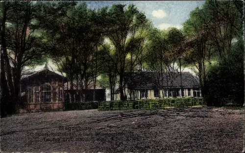 Ak Magdeburg an der Elbe, Stadtpark Restaurant