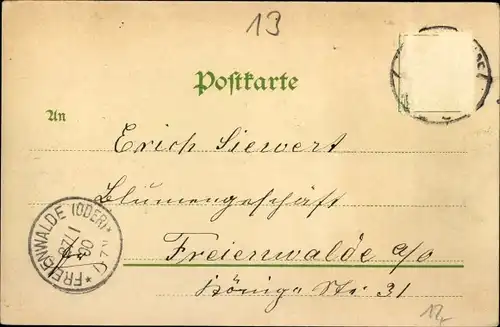 Passepartout Ak Eberswalde im Kreis Barnim, Wasserfall, Zwerg, Gasthaus