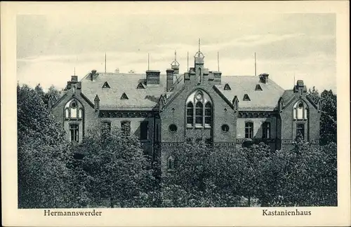 Ak Hermannswerder Potsdam Süd, Blick auf das Kastanienhaus