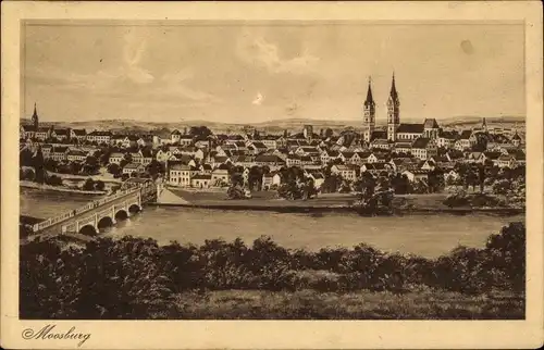 Künstler Ak Moosburg an der Isar, Panorama