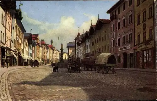 Ak Bad Tölz im Isartal Oberbayern, Oberer Markt