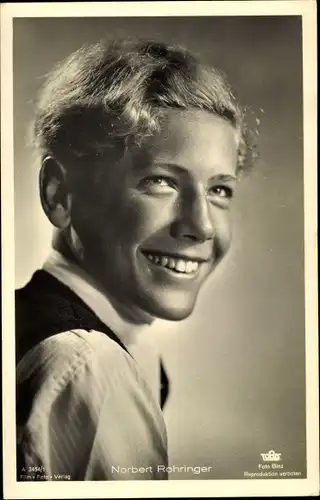 Ak Schauspieler Norbert Rohringer, Portrait