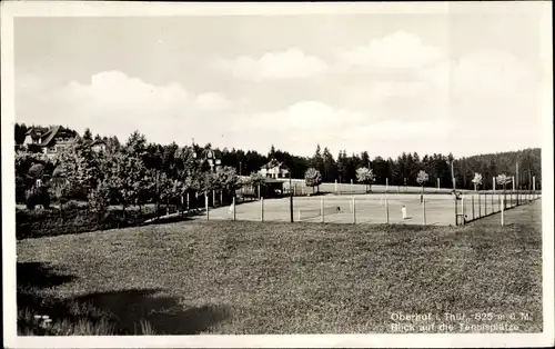 Ak Oberhof im Thüringer Wald, Tennisplatz