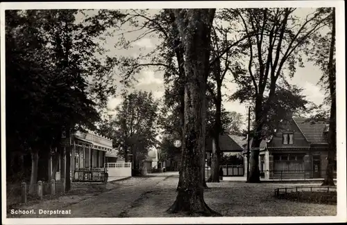 Ak Schoorl Nordholland Niederlande, Dorfstraße