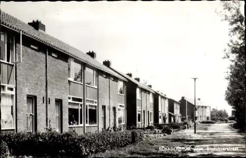 Ak Schagerbrug Nordholland Niederlande, Joch. Blaauboerstraat